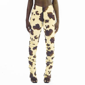 Cow Bliss Stacked Pants