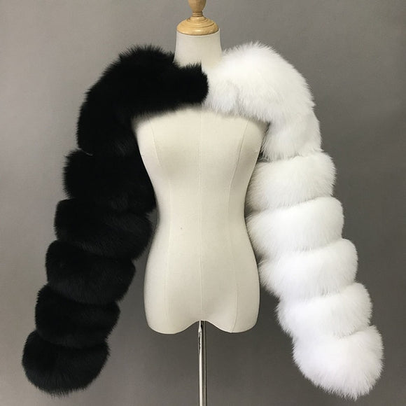 Flossy Cropped Faux Fur Coats